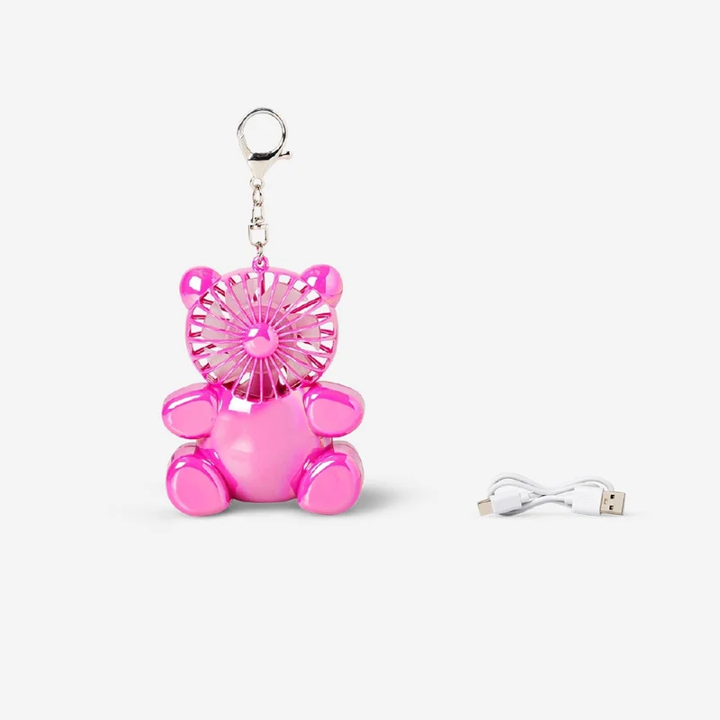 Handheld fan with key ring - Gummy bear