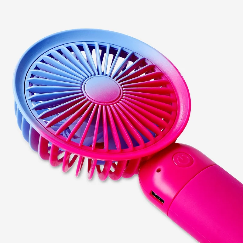 Handheld fan with strap - Gradient pink