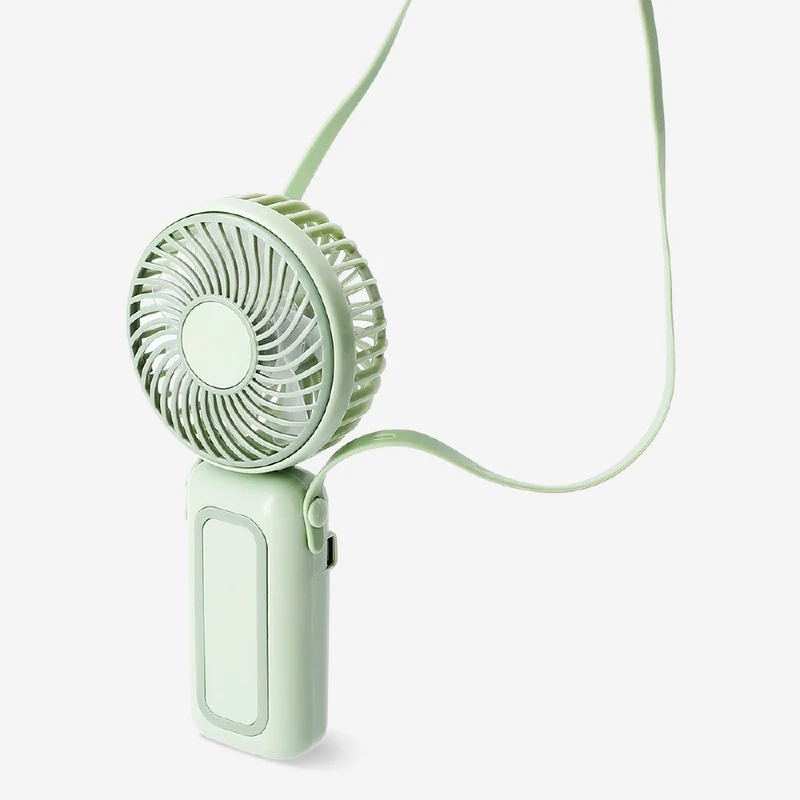 Handheld fan with strap - Green
