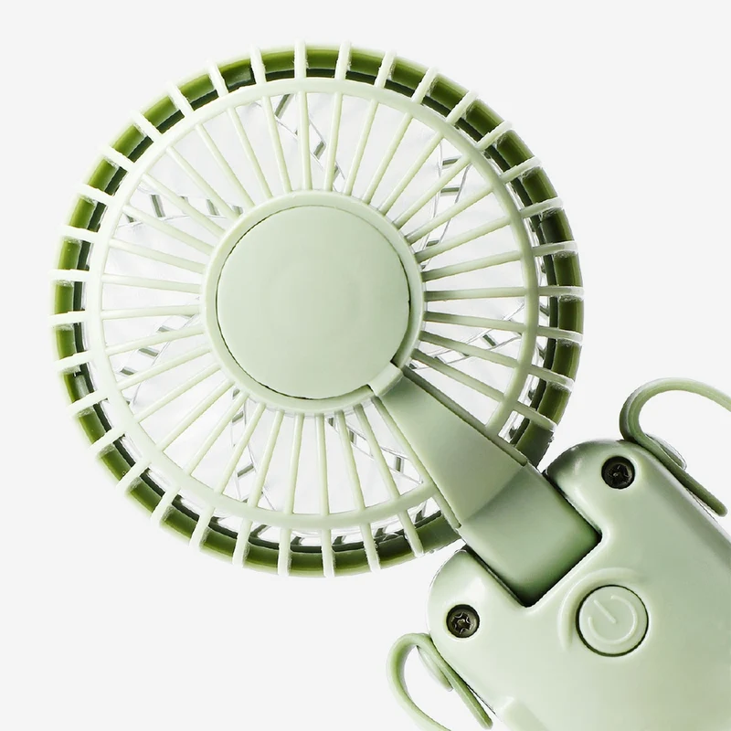 Handheld fan with strap - Green