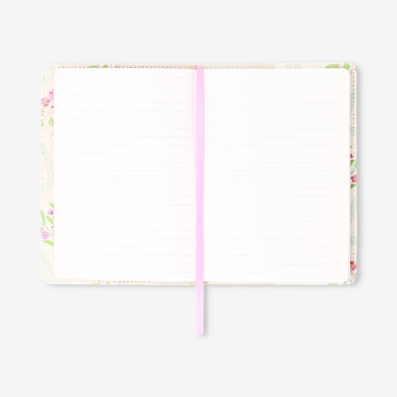 A5 floral embroidered notebook