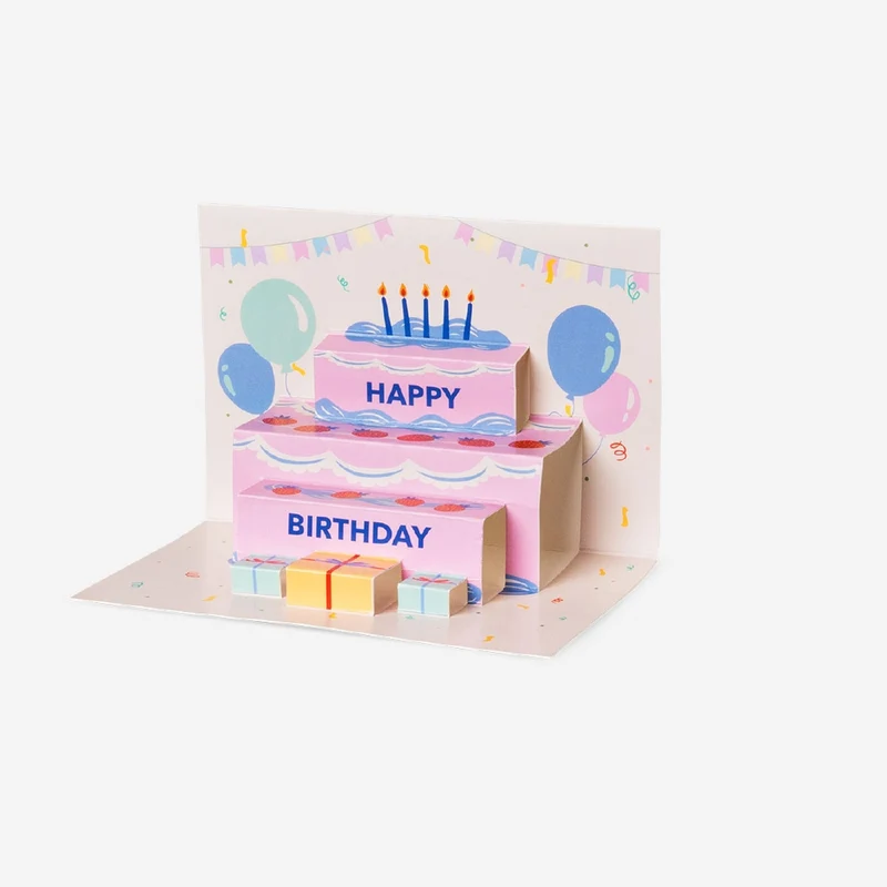 Birthday card - Pop up birthday cake