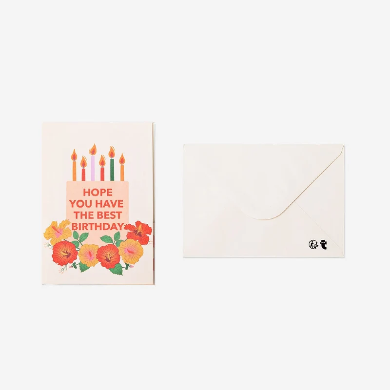 Birthday card - Fold out birthday candles