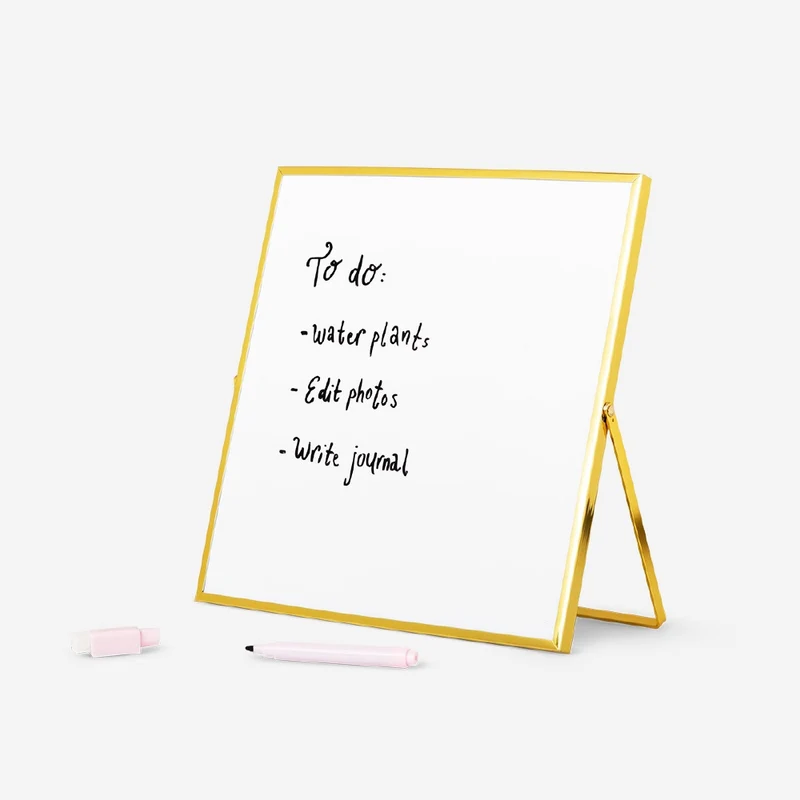 Gold magnetic board with marker