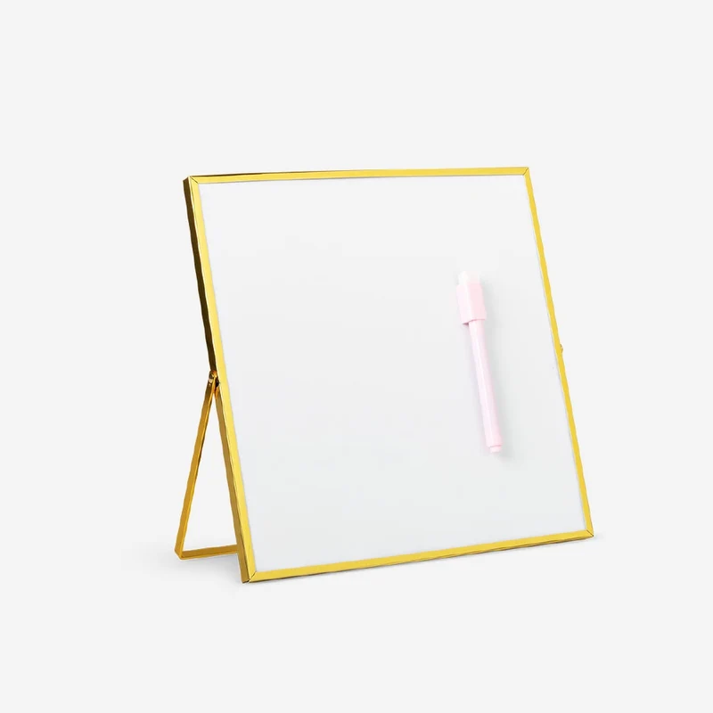 Gold magnetic board with marker
