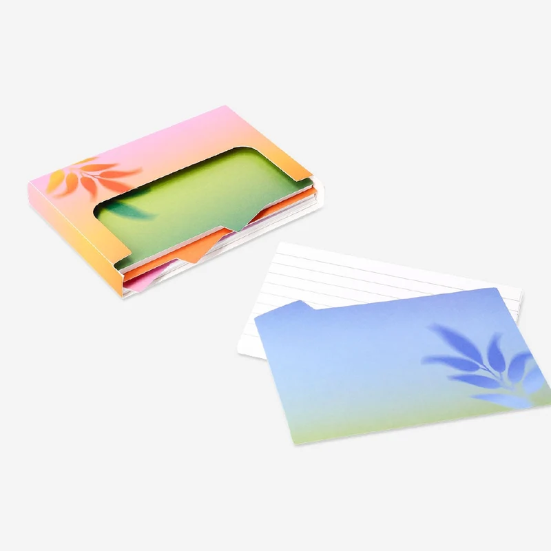 Flash cards with dividers