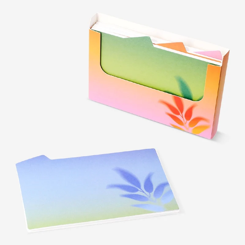 Flash cards with dividers
