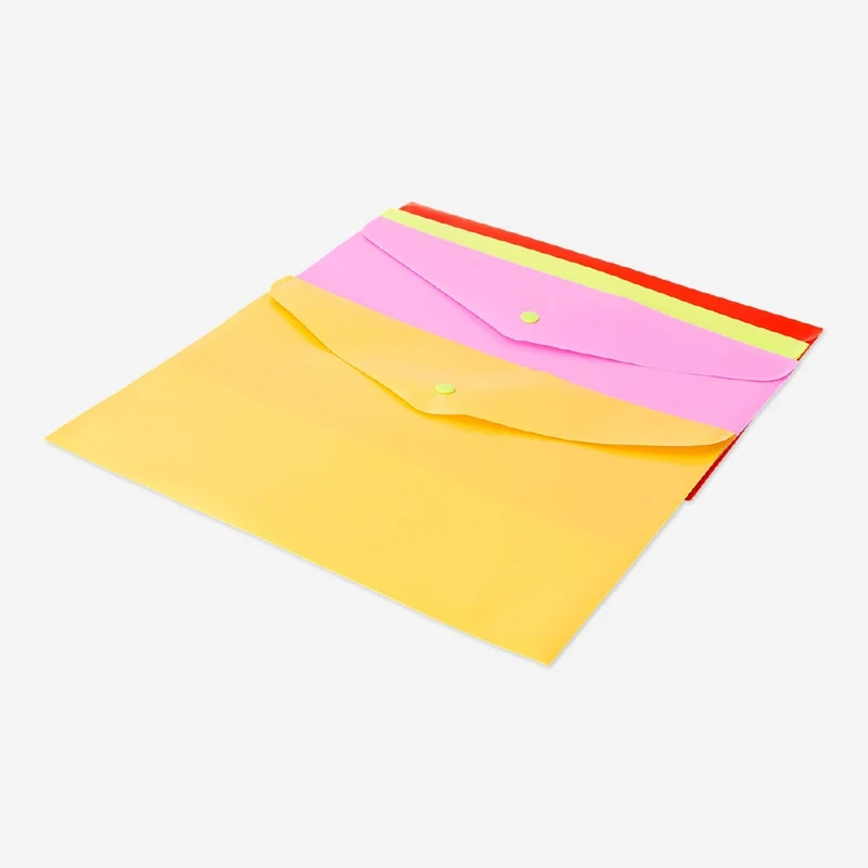 A4 colourful document folders - 4 pcs