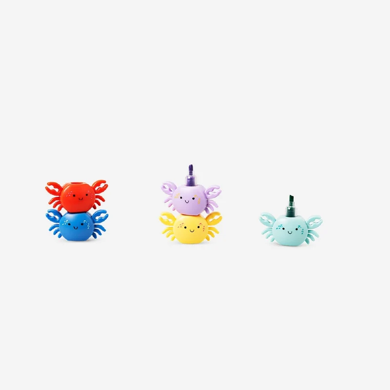 Stackable crab highlighters - 4 pcs
