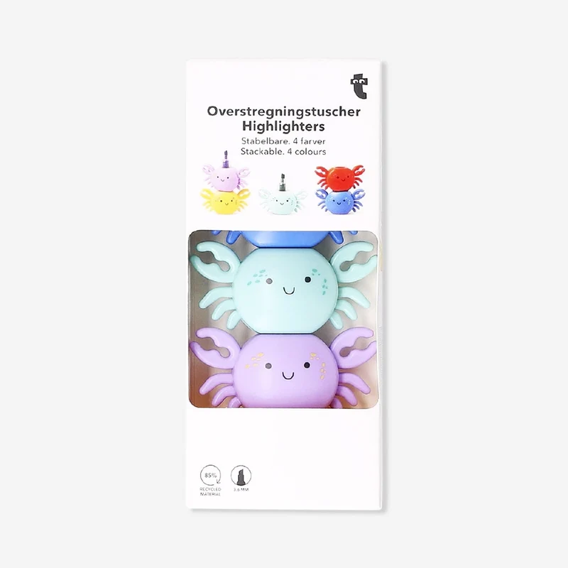 Stackable crab highlighters - 4 pcs
