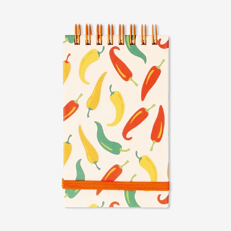 Notepad with chillies