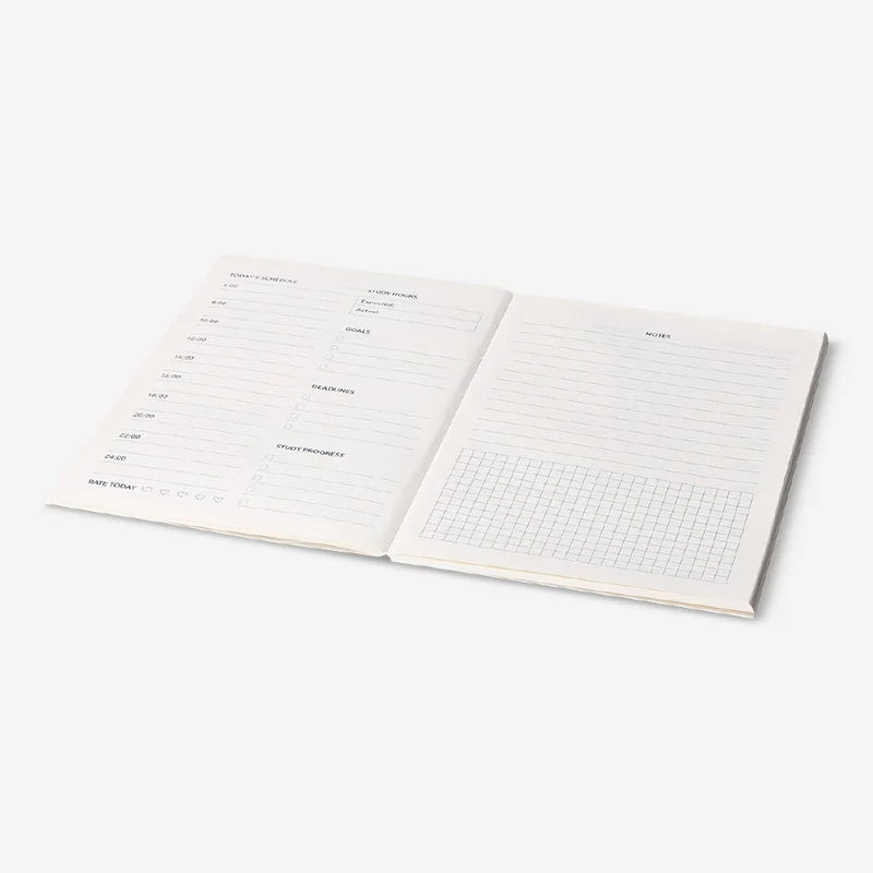 Gradient weekly study planner