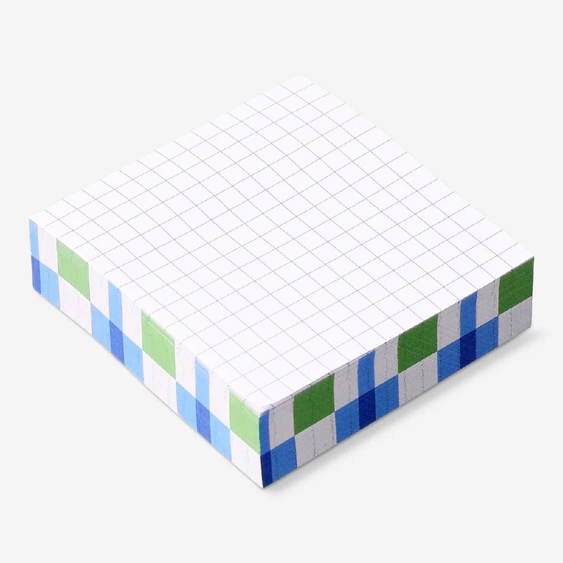 Sticky memos with grid pattern