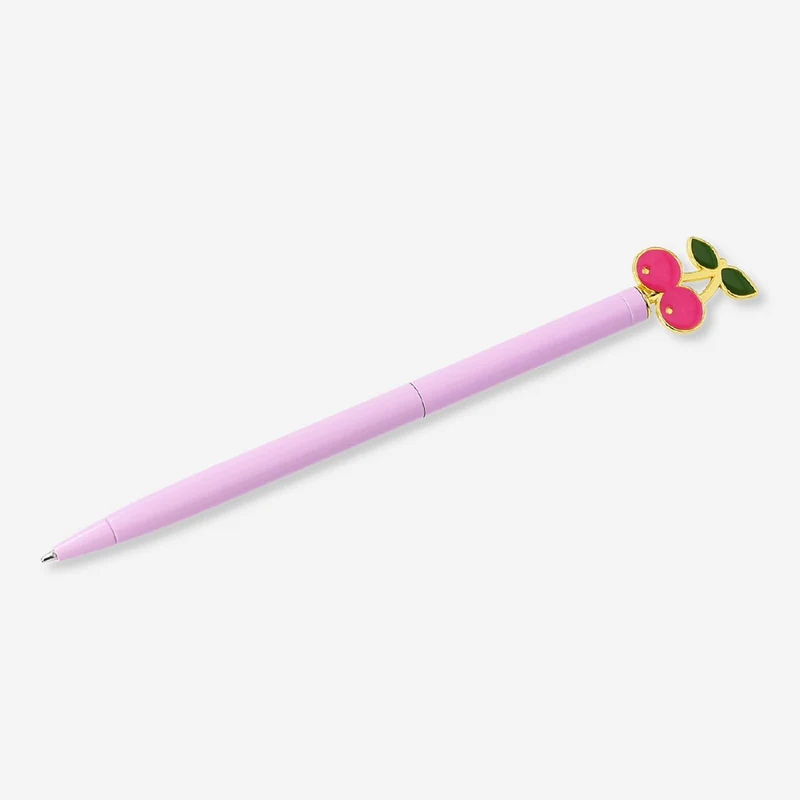 Ballpoint pen with cherry - Black ink