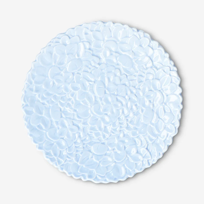 Blue hydrangea cake stand - 20 cm