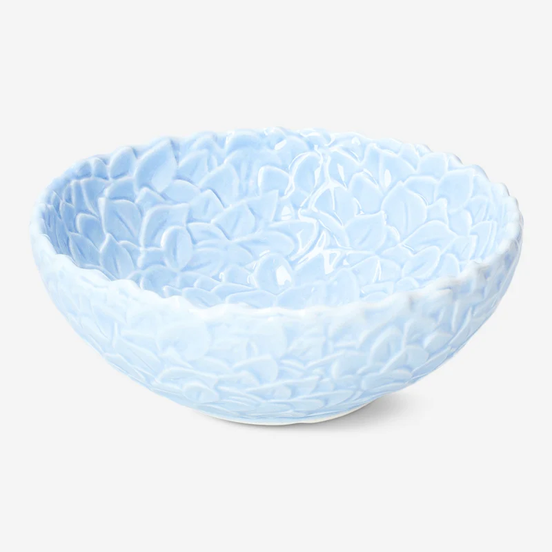 Blue hydrangea flower bowl - 13 cm