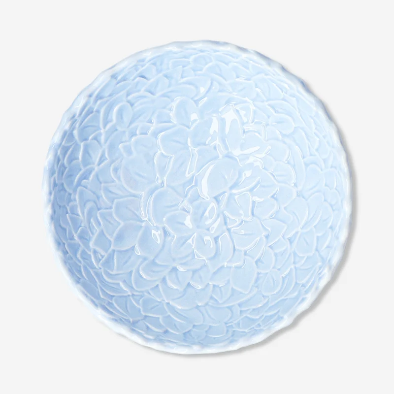 Blue hydrangea flower bowl - 13 cm