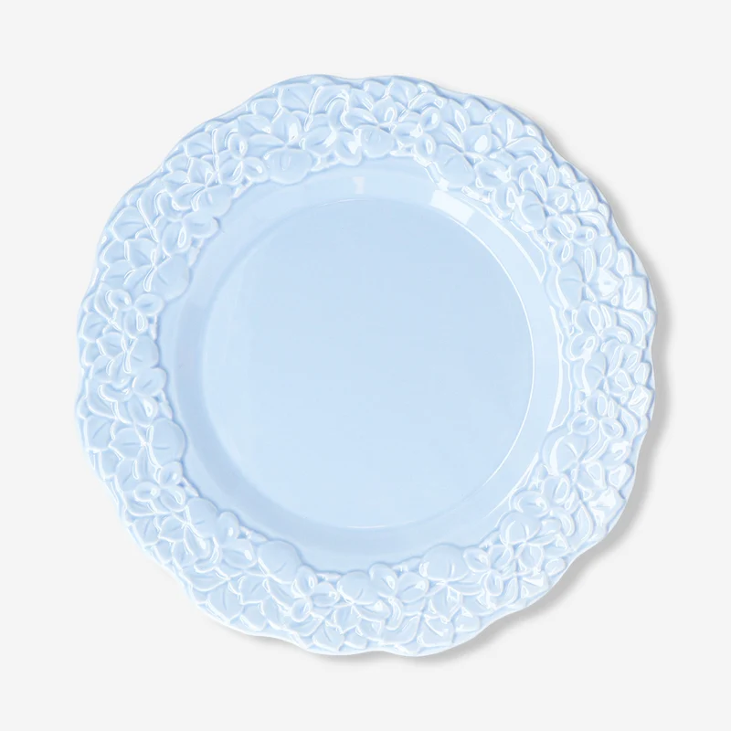 Blue hydrangea flower plate - 26 cm