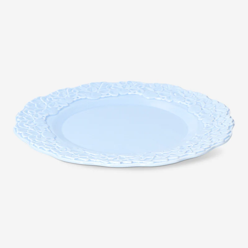 Blue hydrangea flower plate - 26 cm
