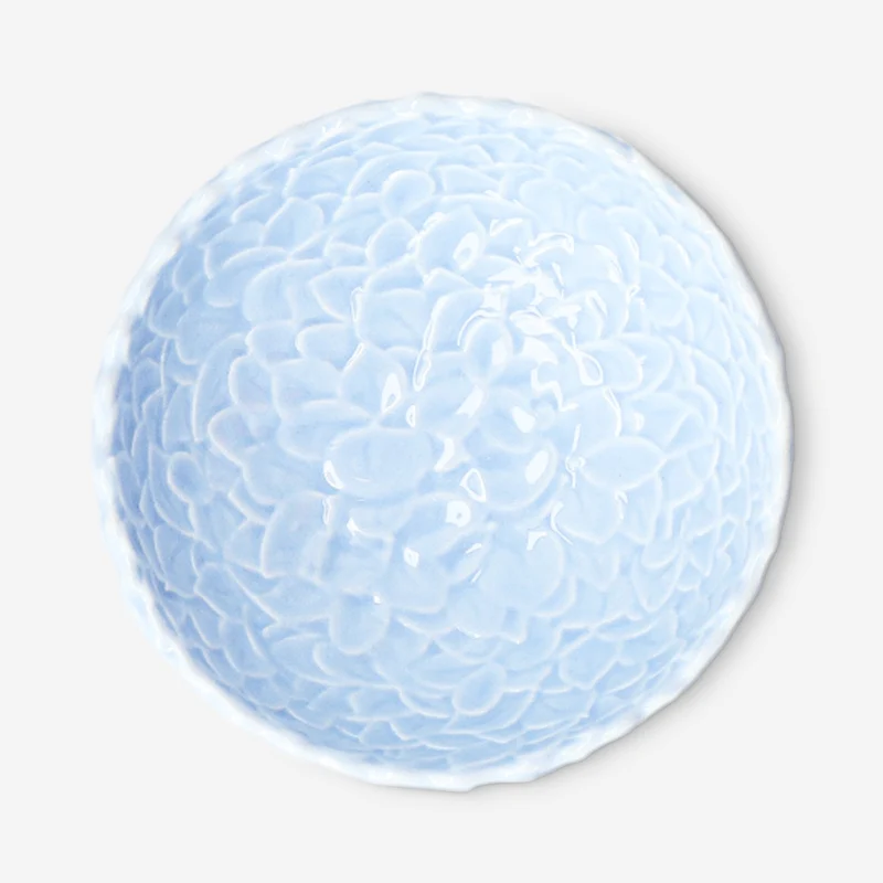 Blue hydrangea flower bowl - 8 cm