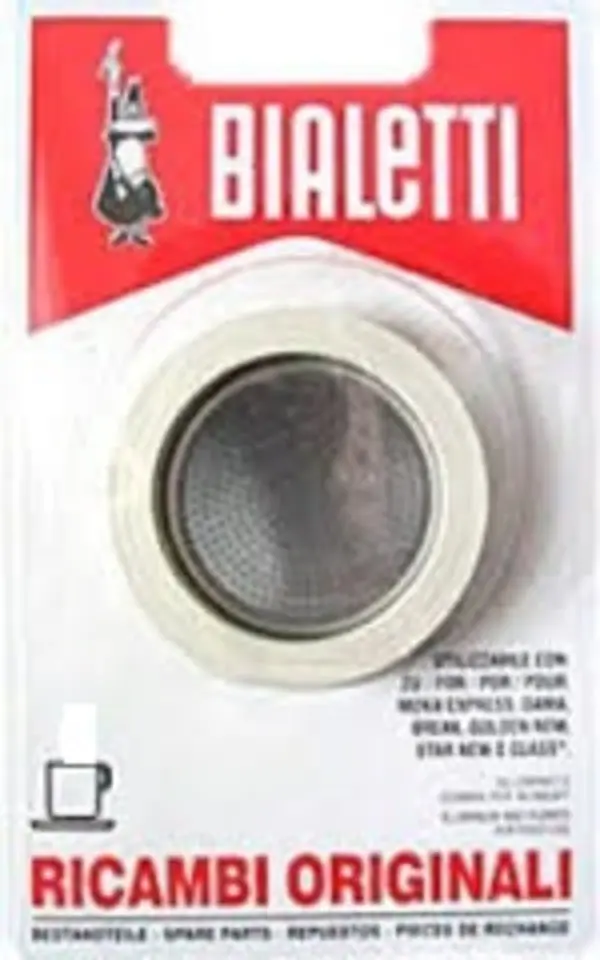 Blister 3 guarnizioni + piastra 2 tazze per bialetti 813pe66 Universale