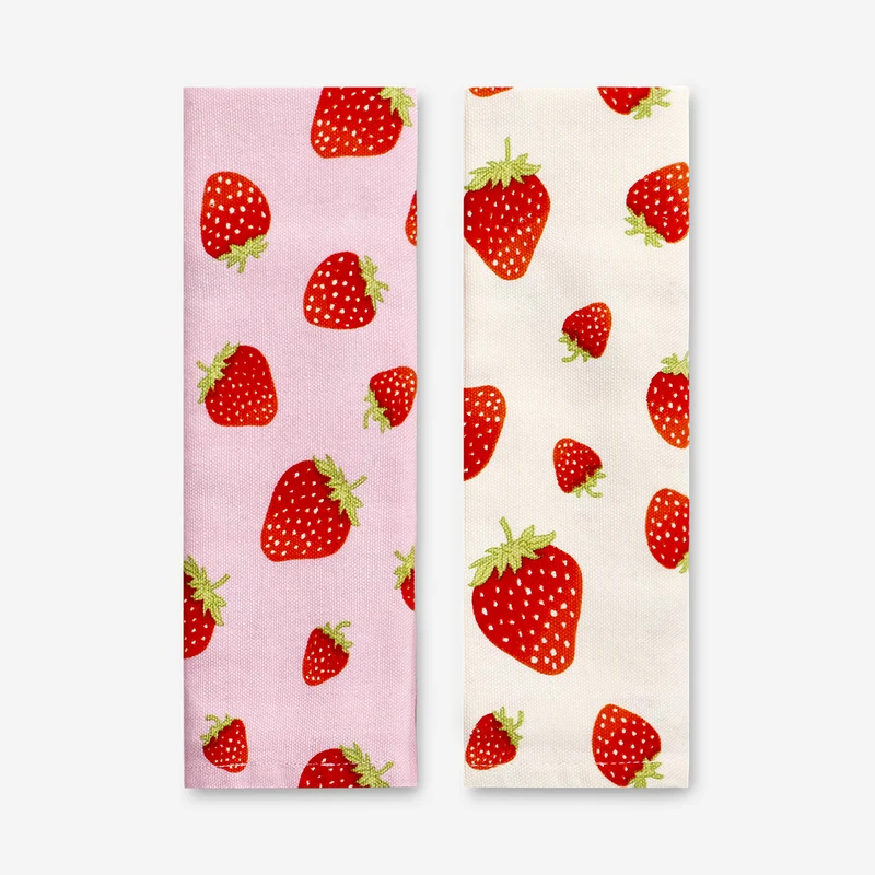 Strawberry tea towels - 2 pcs