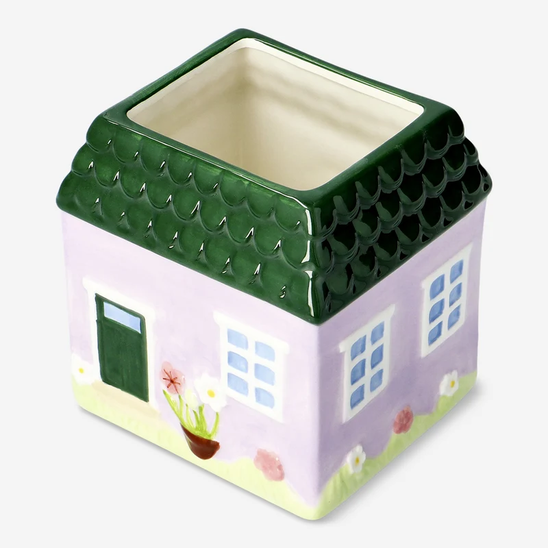 Ceramic house flowerpot