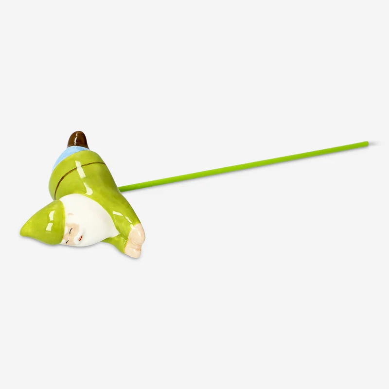 Ceramic gnome stick pot decoration