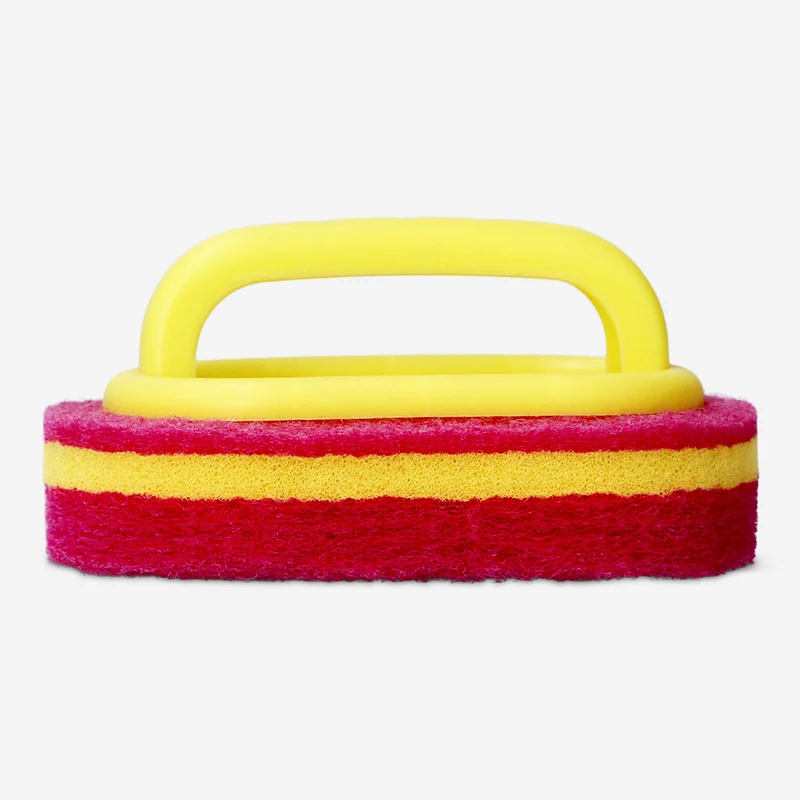 Cleaning sponge for floor with handle