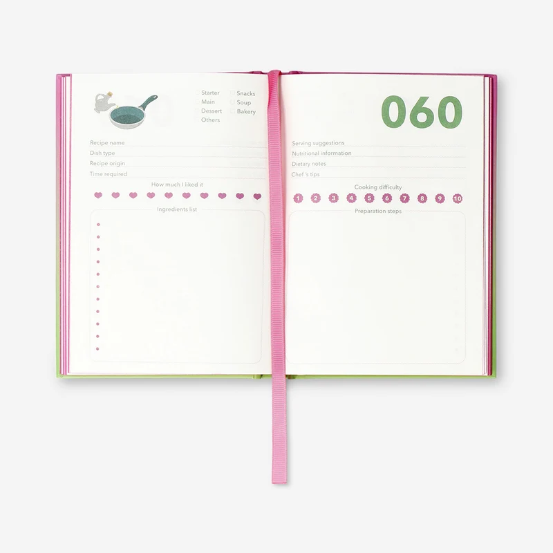 A6 recipe book - English