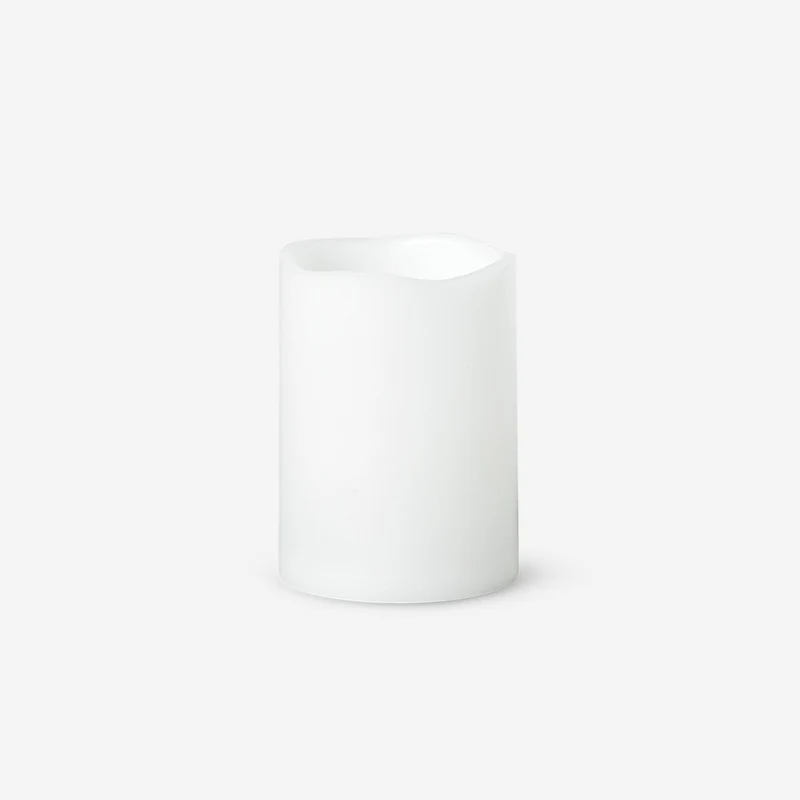 White LED pillar candle - 10 cm