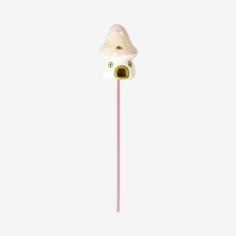 Ceramic mushroom stick pot decoration