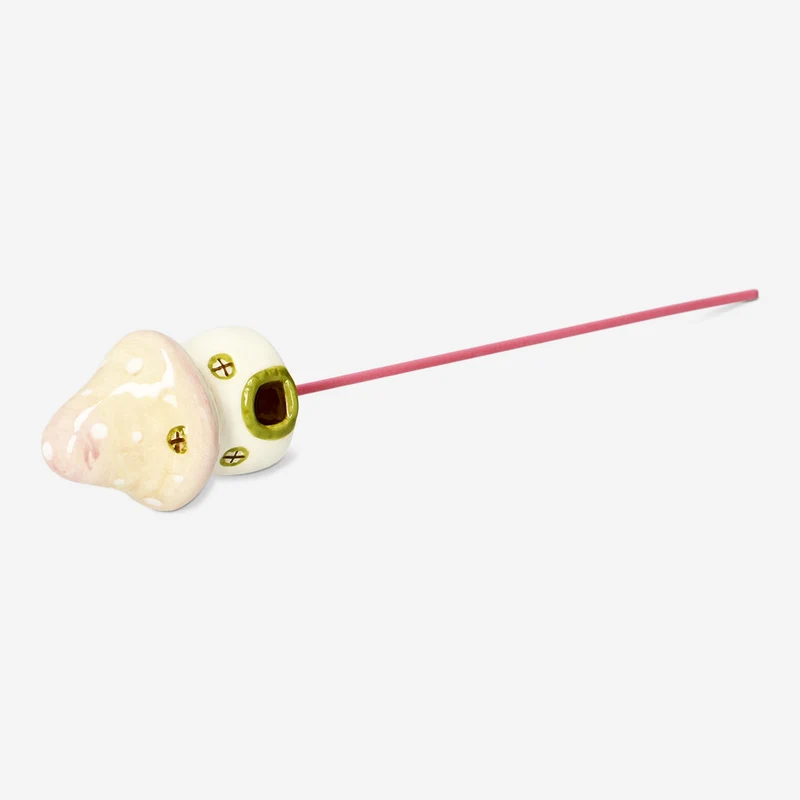 Ceramic mushroom stick pot decoration