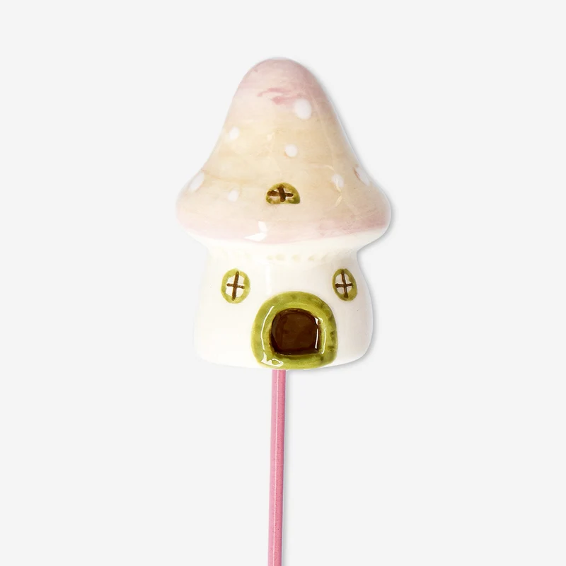 Ceramic mushroom stick pot decoration
