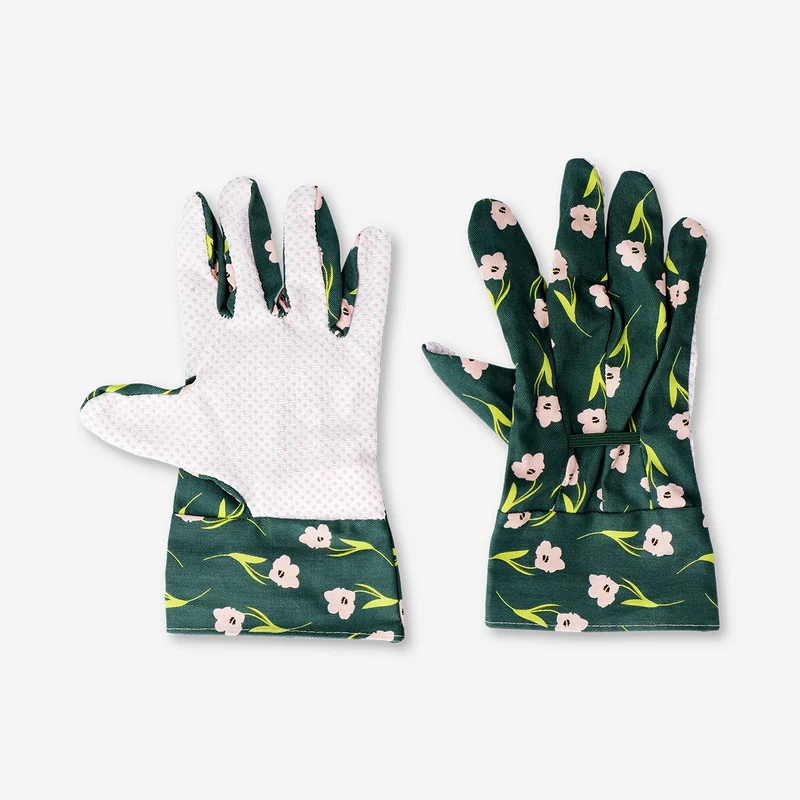 Garden gloves with flower print - One size