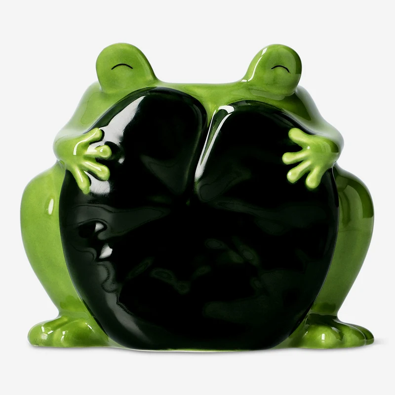 Ceramic frog flowerpot