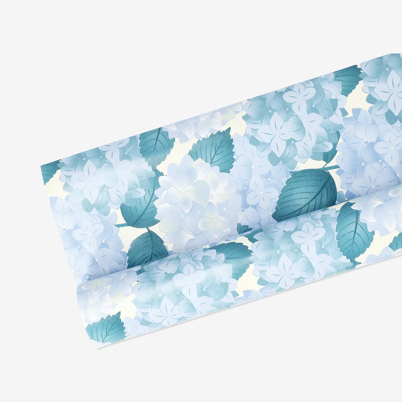 400 cm wrapping paper - Hydrangeas
