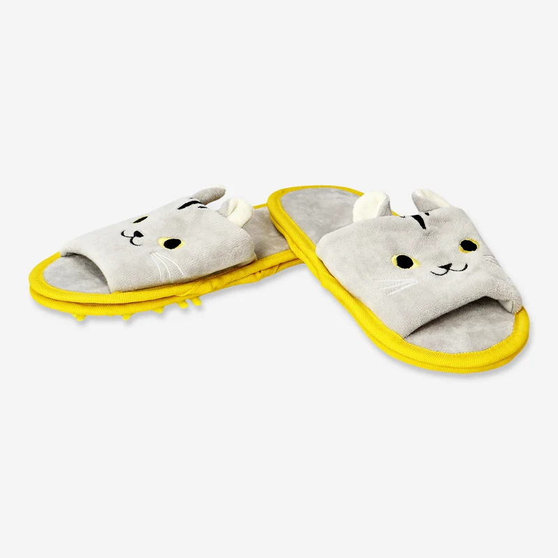 Cat microfiber cleaning slippers