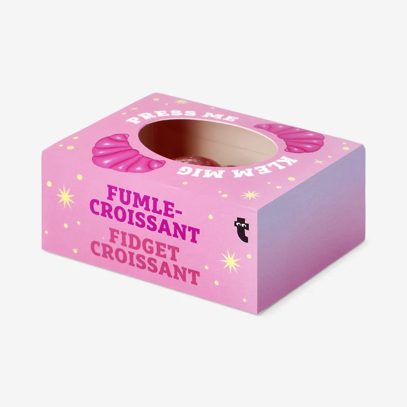 Fidget toy - Pink croissant