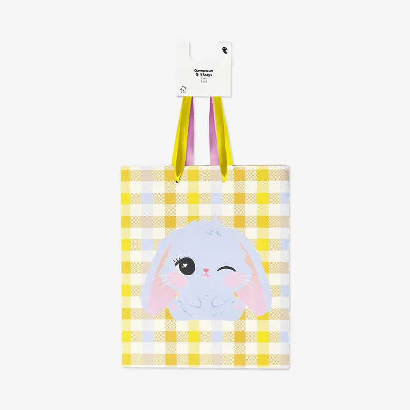 Set of Easter gift bags with bunnies - 2 pcs