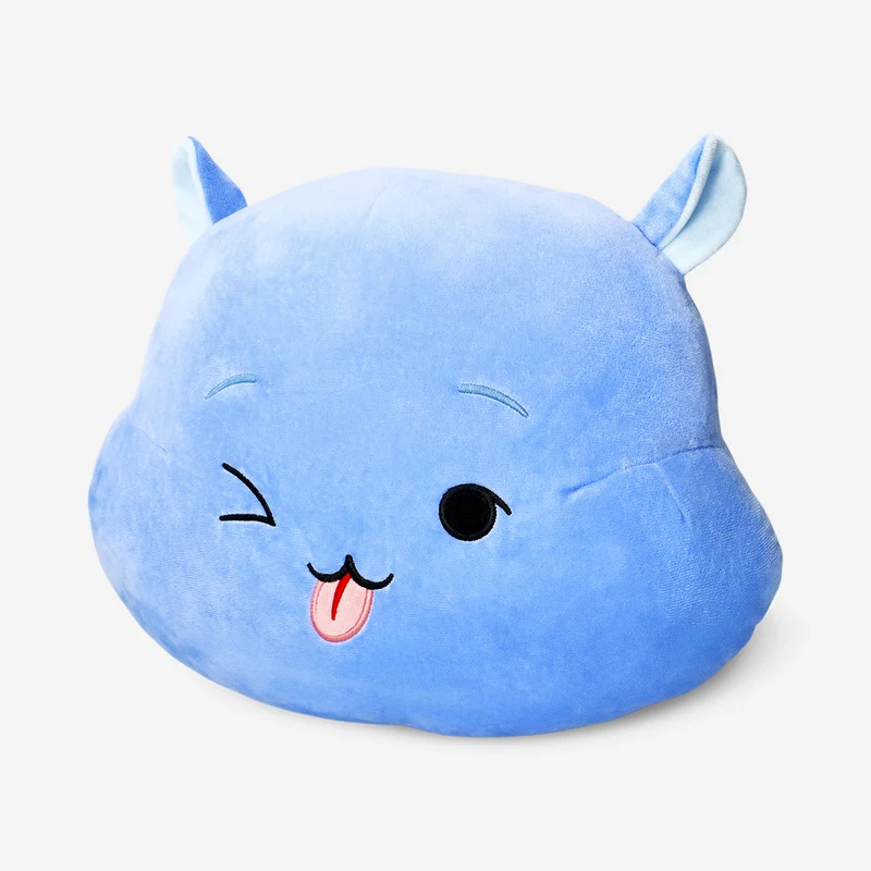 Blue hippo cushion