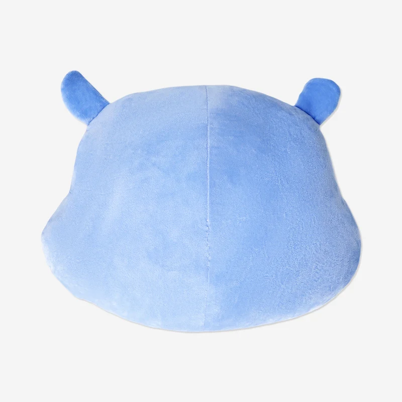 Blue hippo cushion