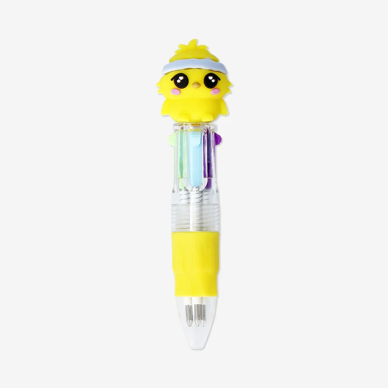 Multi coloured ballpoint pen with Easter chicken