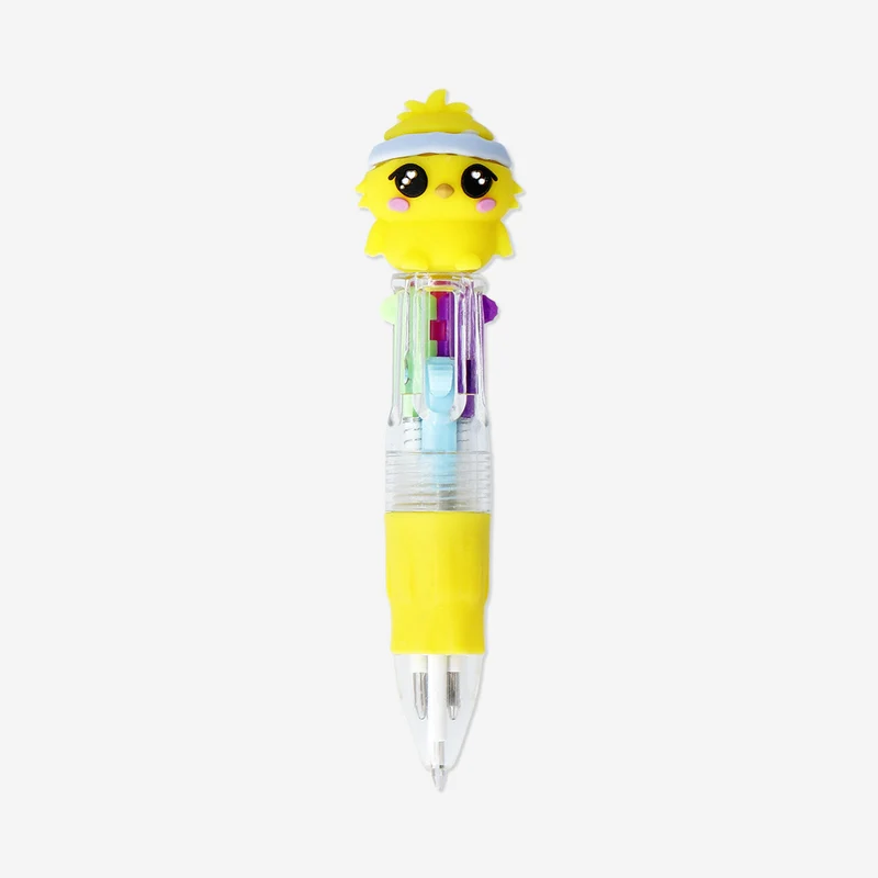 Multi coloured ballpoint pen with Easter chicken