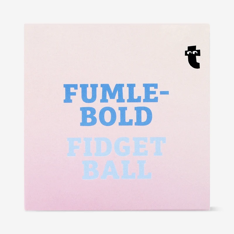 Fidget ball - Blue glitter