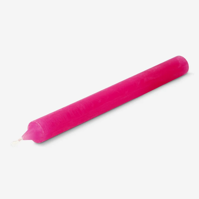 Pink dinner candle - 24 cm