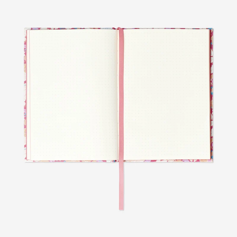 A5 bullet planner with floral fabric cover