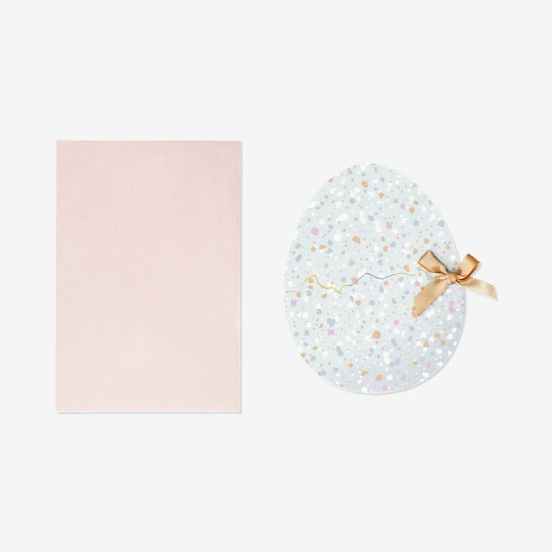 Greetings card - Speckled Easter egg