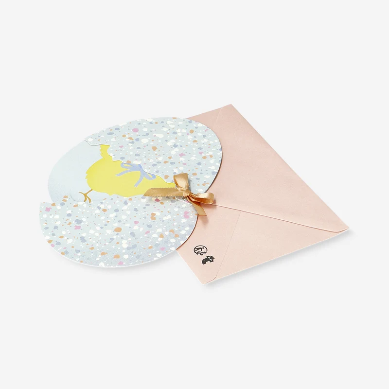 Greetings card - Speckled Easter egg