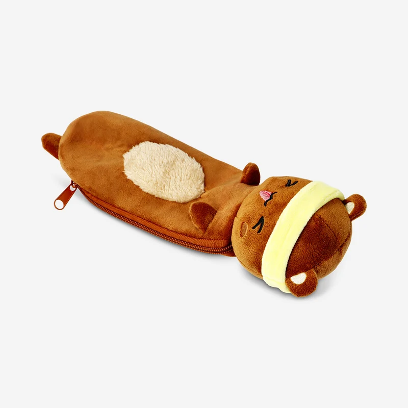 Plush bear pencil case